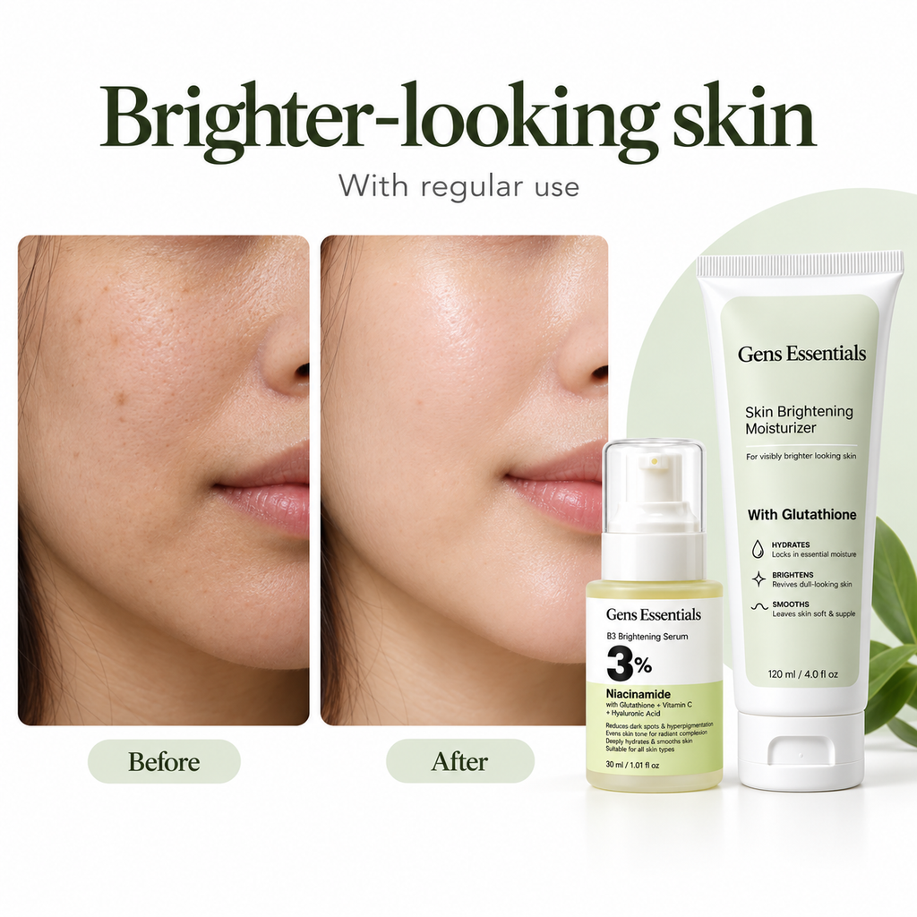 Clear Tone Duo Niacinamide + Glutathione Serum + Skin Brightening Moisturizer