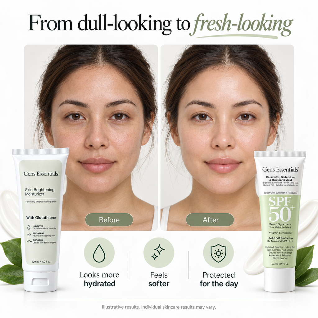 Glow Shield Duo-Moisturizer + Korean Glass Skin SPF 50+