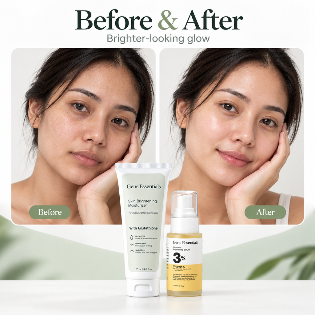 Glow Lock Duo – Vitamin C Serum + Skin Brightening Moisturizer