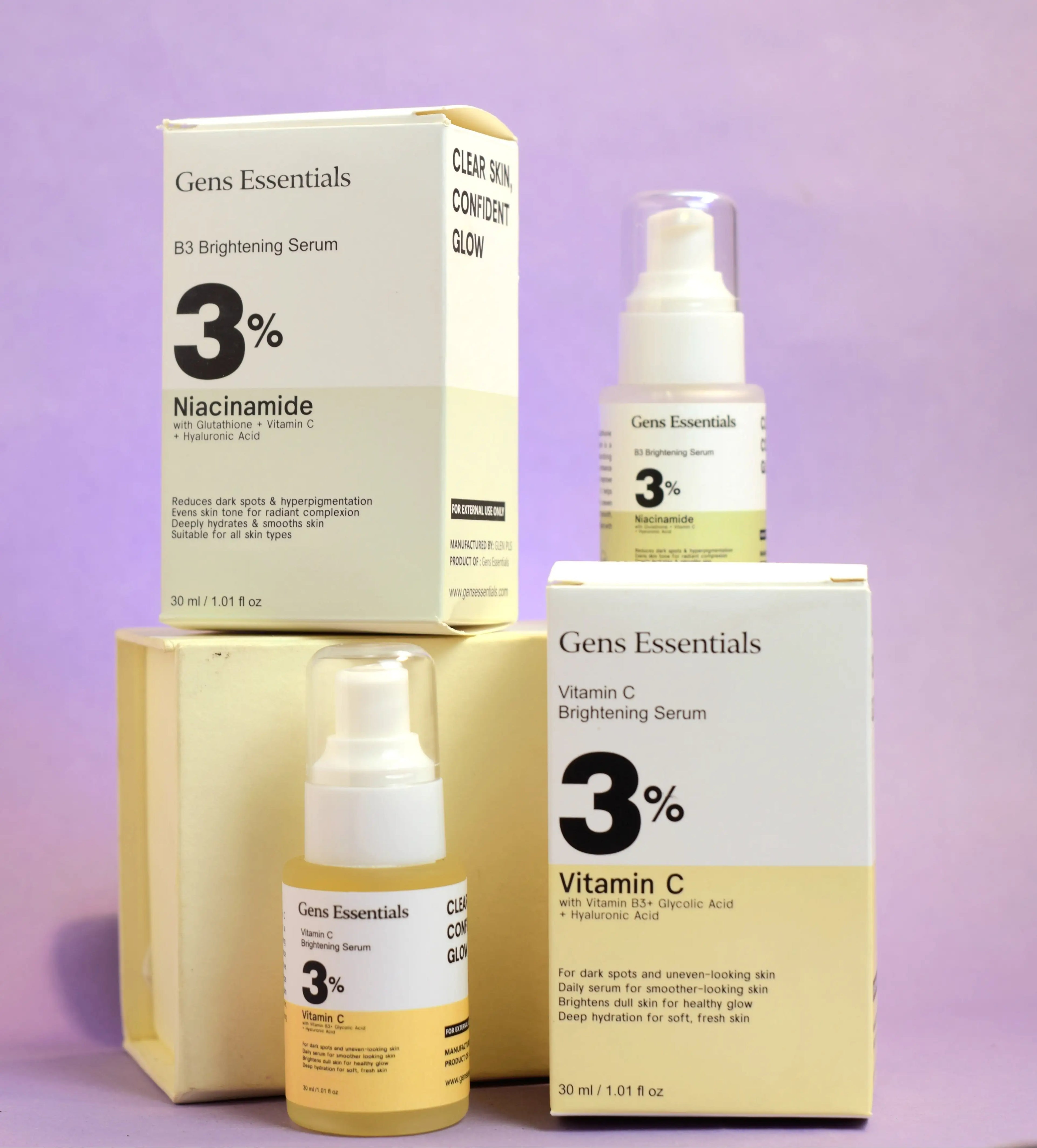 Brightening Skin Bundle — Vitamin C + Niacinamide (B3) Brightening Serum Bundle
