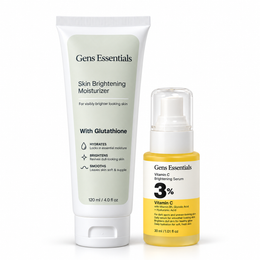Glow Lock Duo – Vitamin C Serum + Skin Brightening Moisturizer