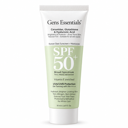 Gens Essentials Korean Glass Skin Sunscreen + Moisturizer SPF 50+ PA++++
