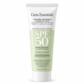 Gens Essentials Korean Glass Skin Sunscreen + Moisturizer SPF 50+ PA++++
