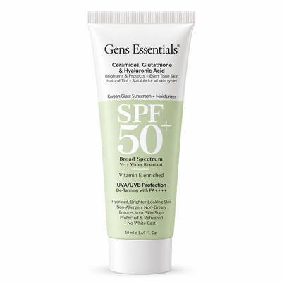 Gens Essentials Korean Glass Skin Sunscreen + Moisturizer SPF 50+ PA++++