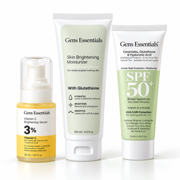Complete Glow Trio Vitamin C Brightening Serum + Skin Brightening Moisturizer + Glass Skin SPF 50+
